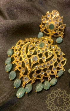 Sumbul Real Emerald Pair of Earrings