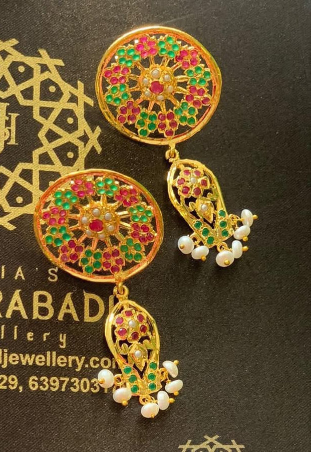 Shiza Real Pearl Tika Earring Combo