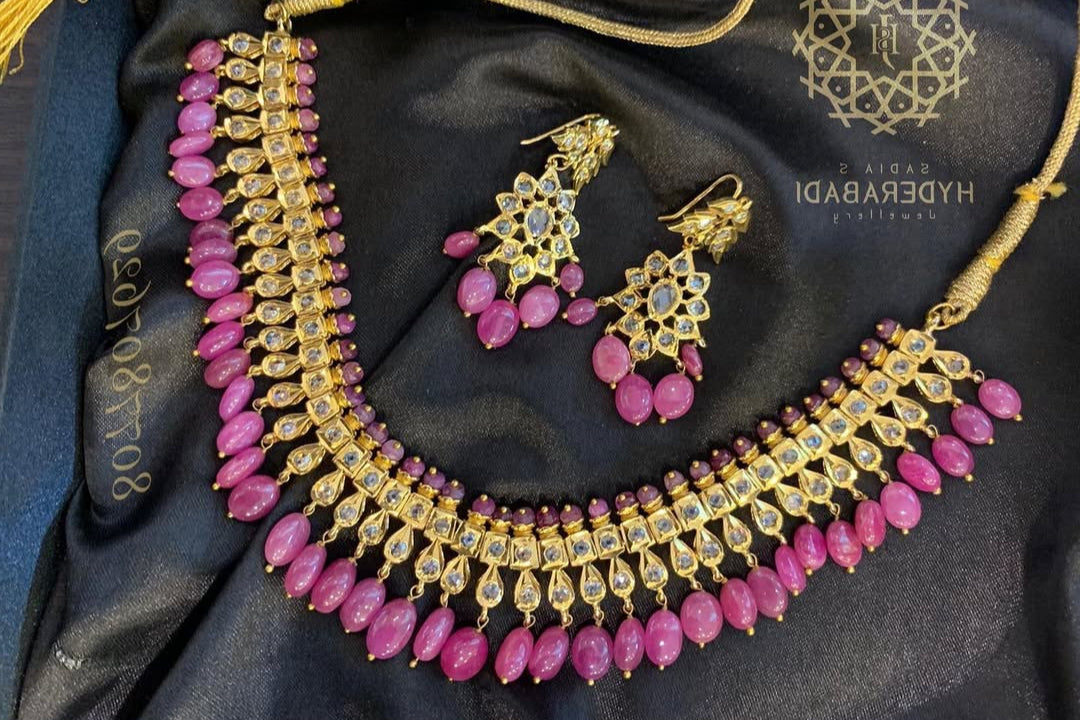Afra Real Ruby Necklace Set
