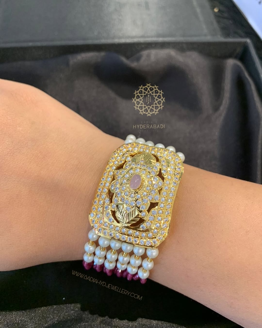 Latafat Pink White Bracelet