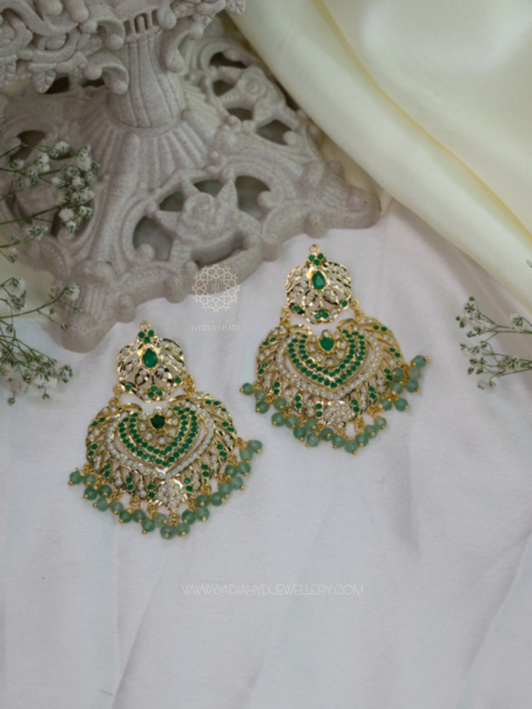 Aarzo Green Earring