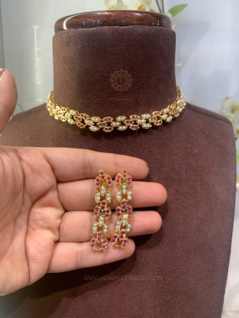 Mehar Red Delicate Choker