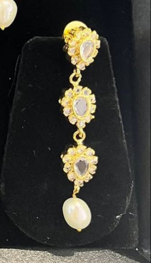 Real Pearl Aakifa Pan Barfi Necklace Set