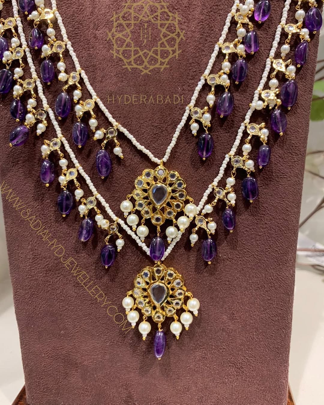 Rasha Real Amethyst Layer Set