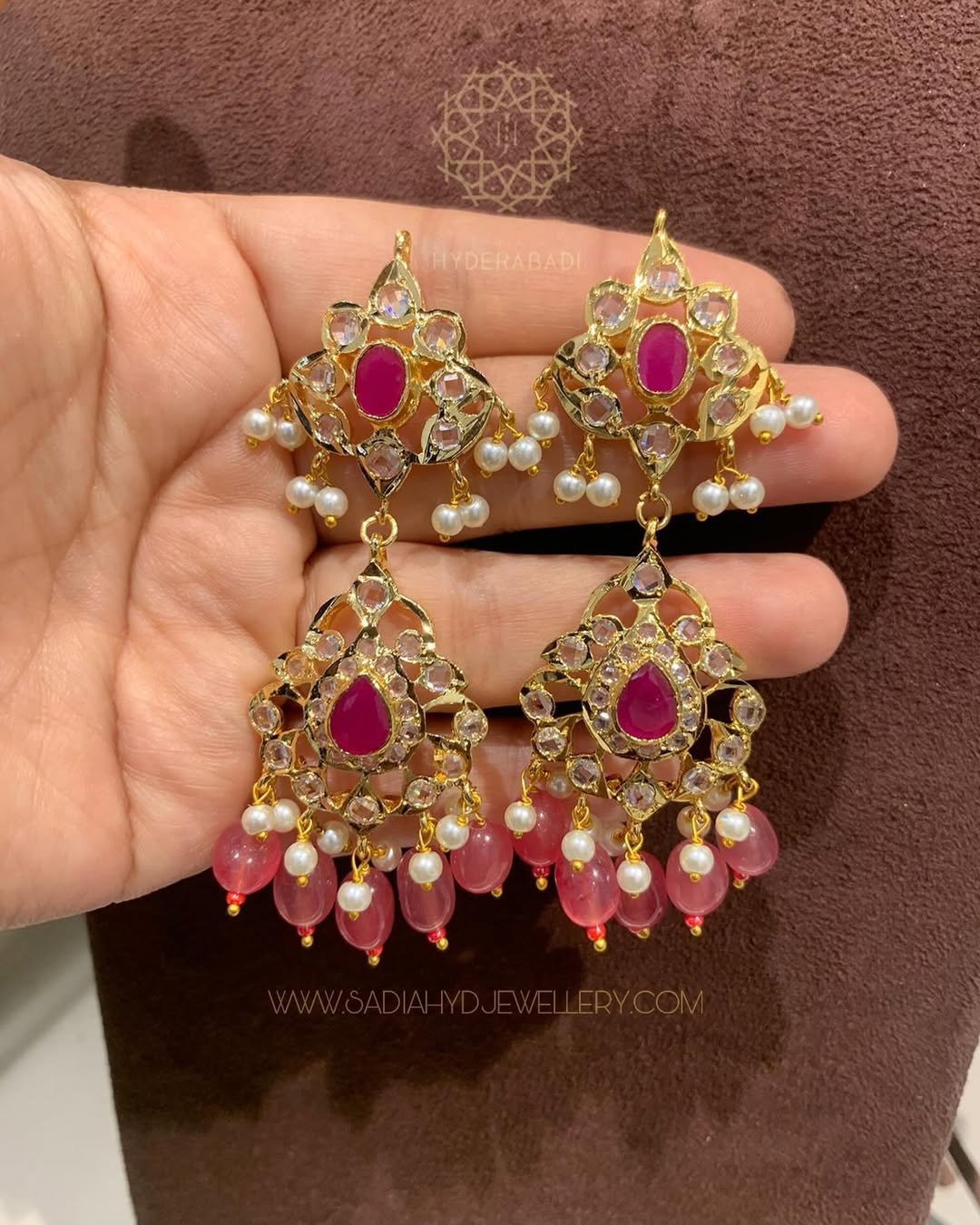 Shagufta Pink Choker