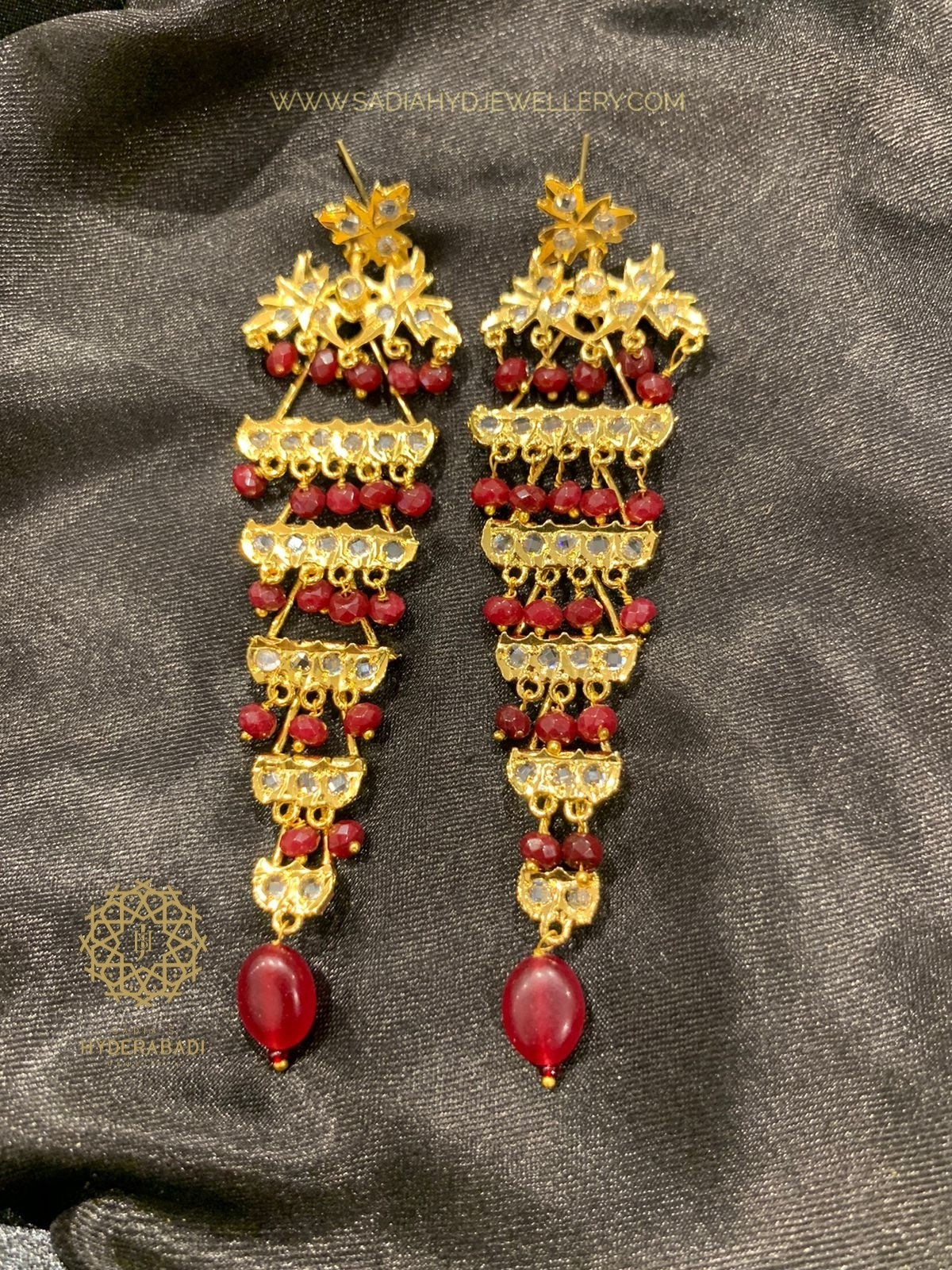 Kaneeza Red Earrings