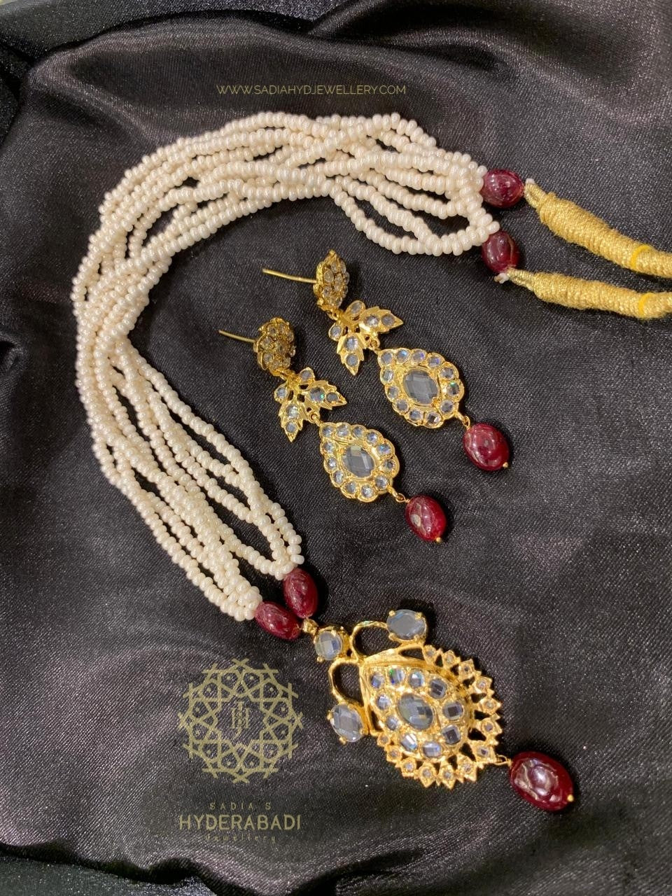 Yasmeen Real Ruby Jugni Set