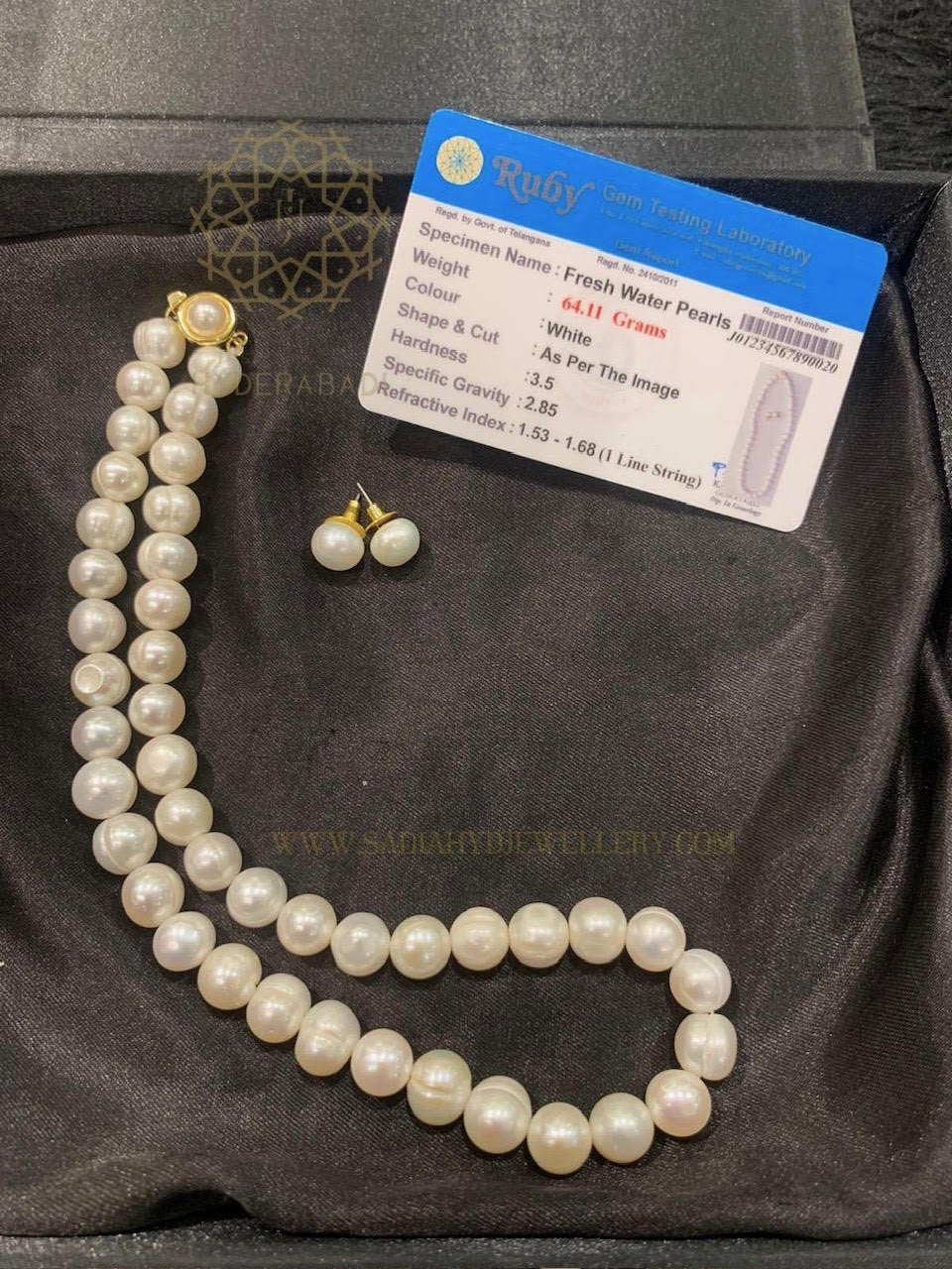 Round Big Real Pearl String