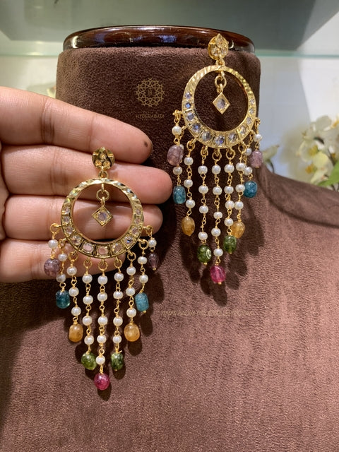 Sidra Multi Colour Chandbali
