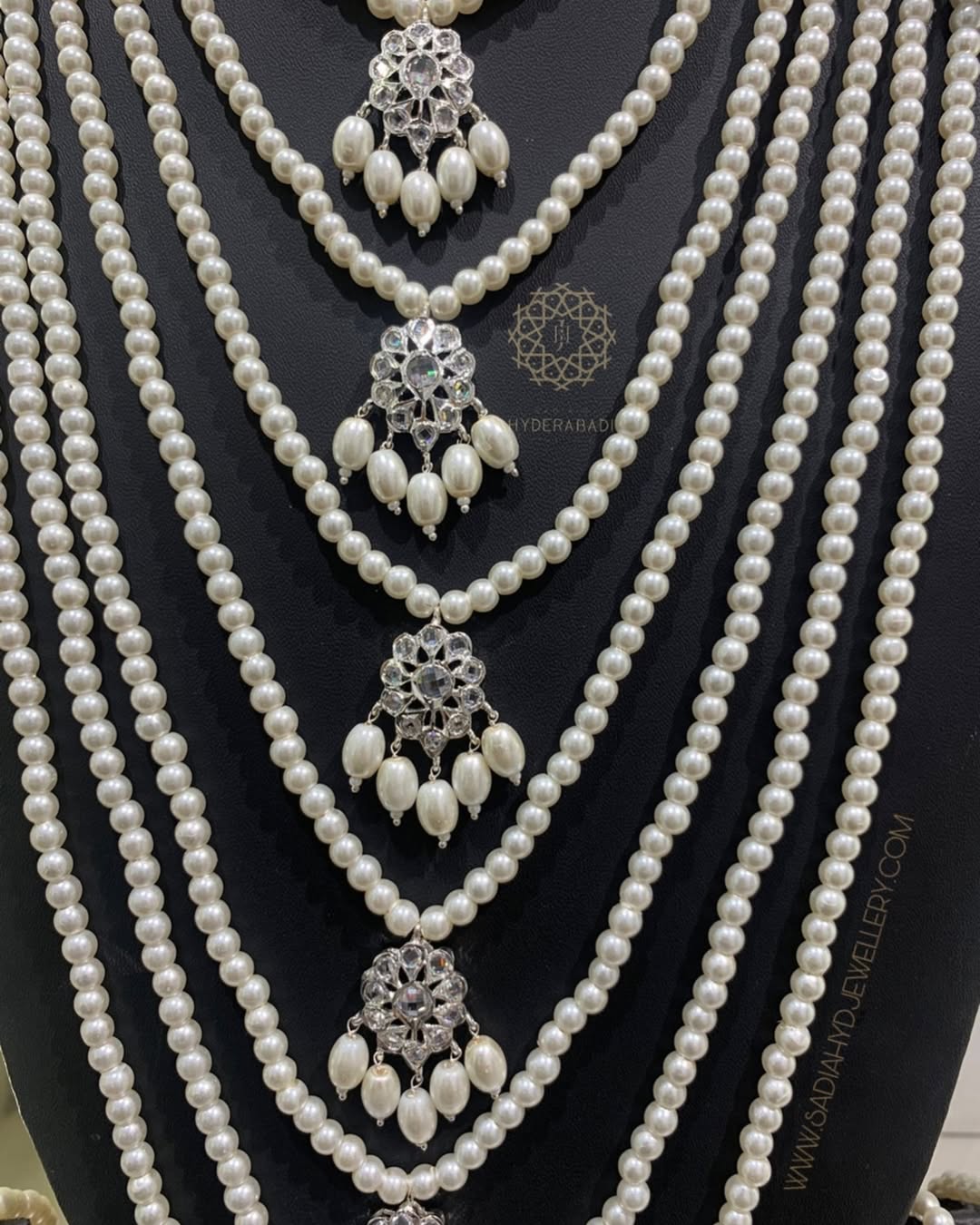 Nazia Silver Plated Bridal Set