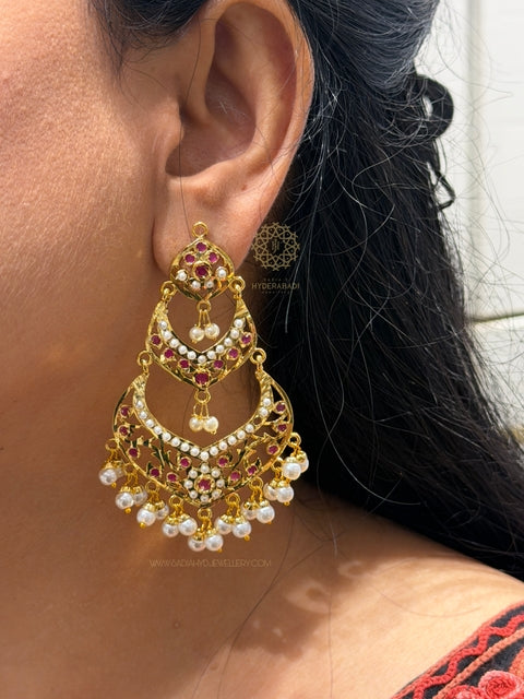 Suhana Red Tika Earrings
