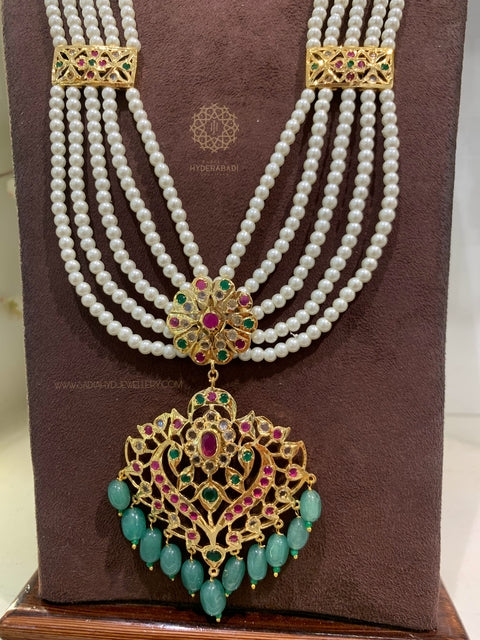 Sumbul Red Green Rani Haar