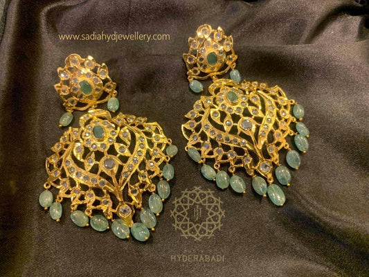 Sumbul Real Emerald Pair of Earrings