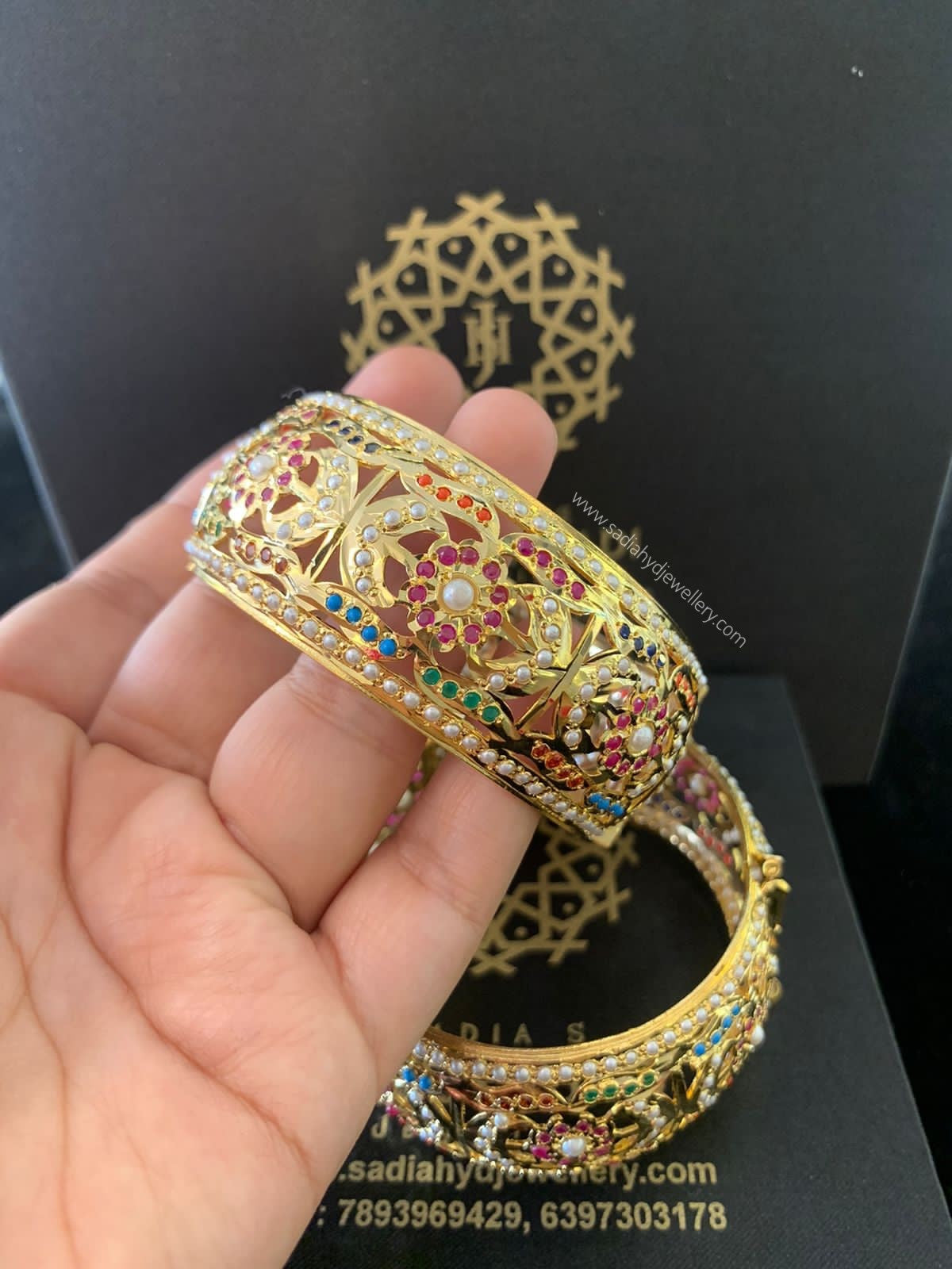 Roshni Multicolored Bangle Pair