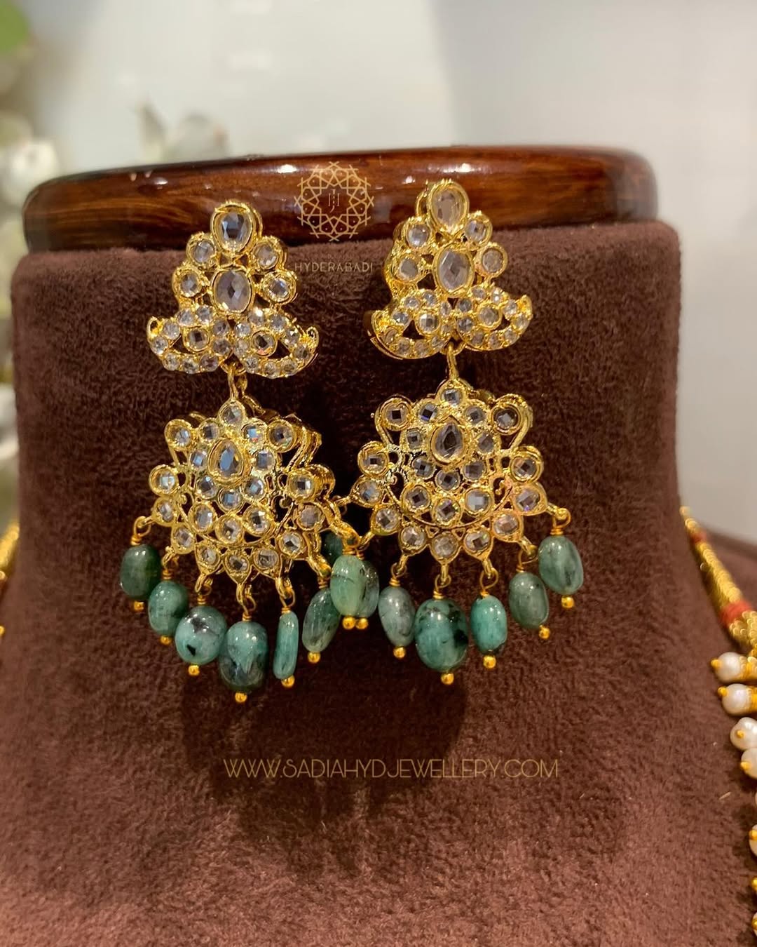 Usama Real Emerald Rani Haar – Sadiahyderabadi - Main Image