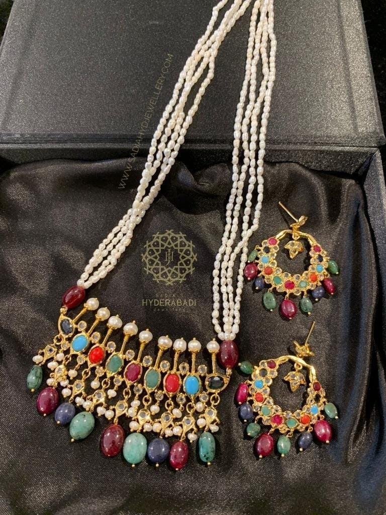 Rania All Precious Stones Tirmani Set