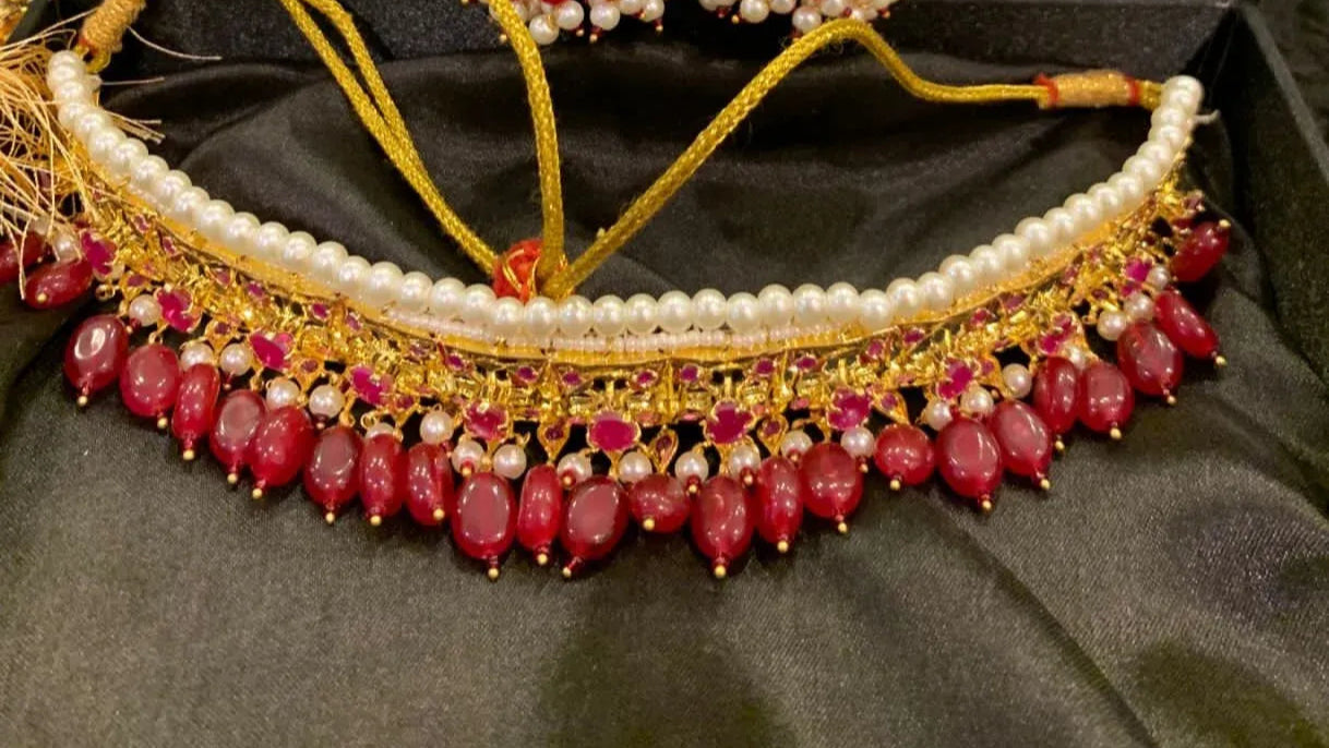 Afifa Choker with Double layer Jhumka