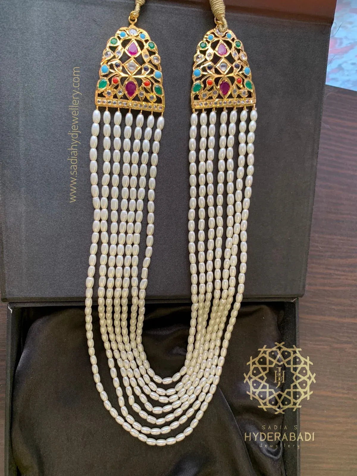Afshan 7 Layer White Drop Pearl Mala