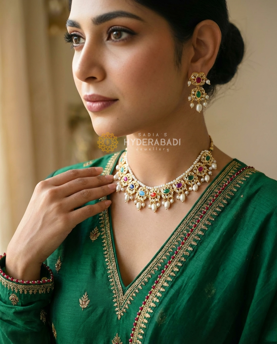 Afza Multicolor Necklace Set