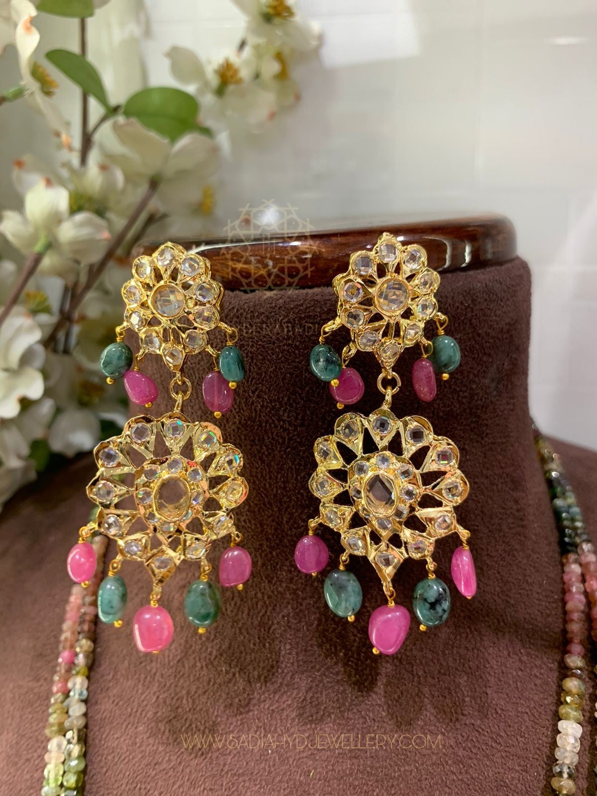 Alizeh Multi Colour Real Aweza Earrings