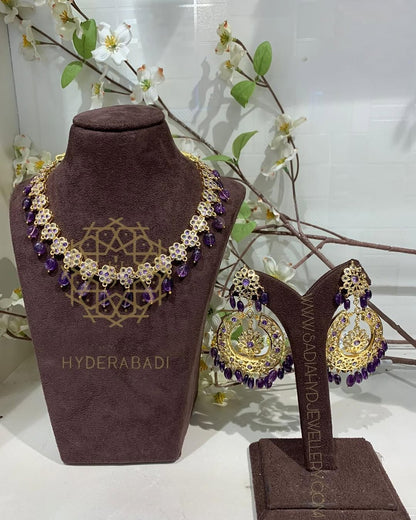 Amethyst Flower Set with Apple Bali