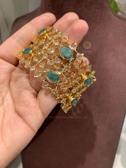 Anisa Real Emerald Bangle