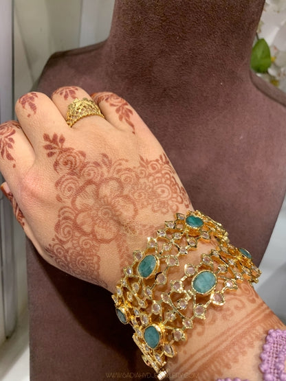 Anisa Real Emerald Bangle