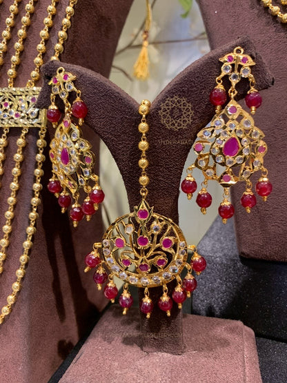 Aqeela Red Bridal Set