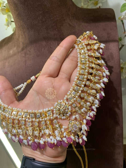 Arheen Light pink Real Ruby Champakali