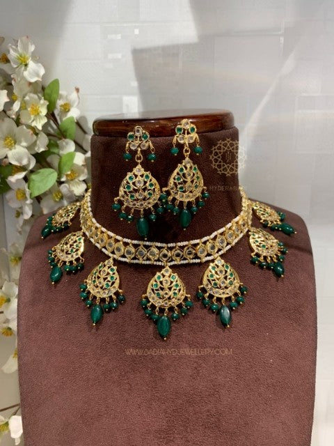 Asifa Green Necklace Set