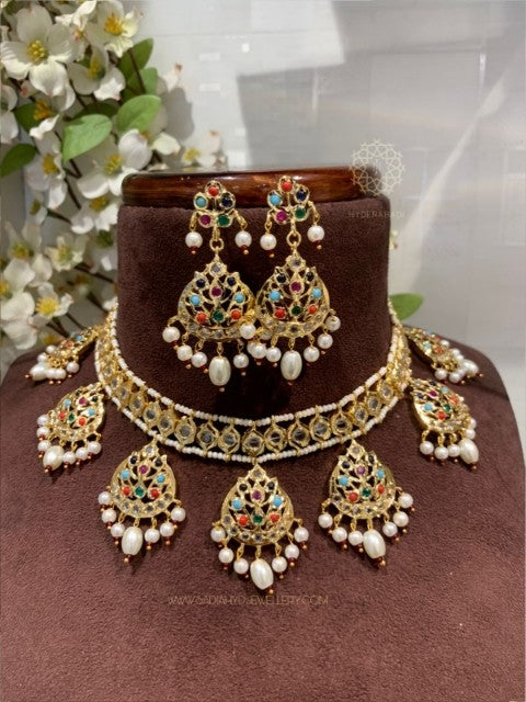 Asifa Multi Colour Necklace Set