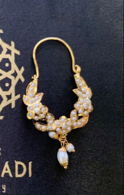 Asna Jadau White Pair of Earrings