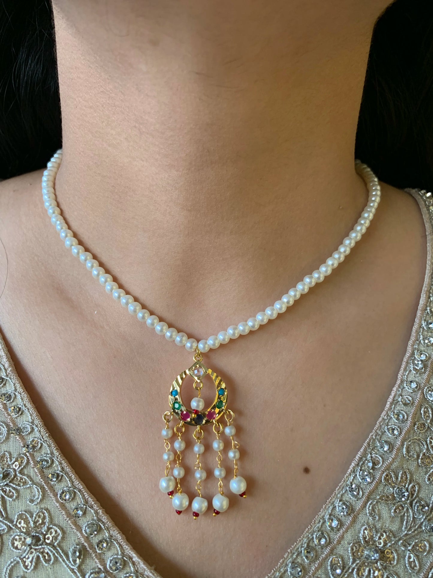 Aziza Multicolor Small Pendant Set