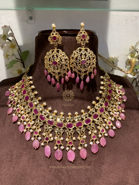 Basharat Real Ruby Bridal Set