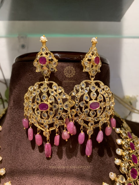 Basharat Real Ruby Bridal Set
