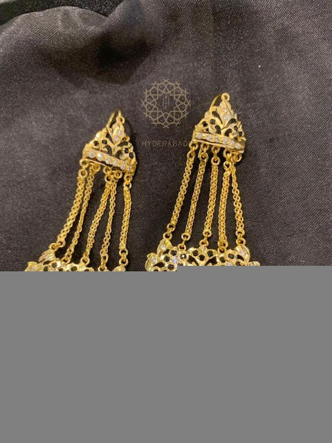 Black Chain Jhumar Earring