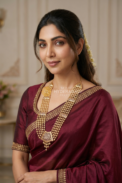 Chandan Jadau Layered Haar