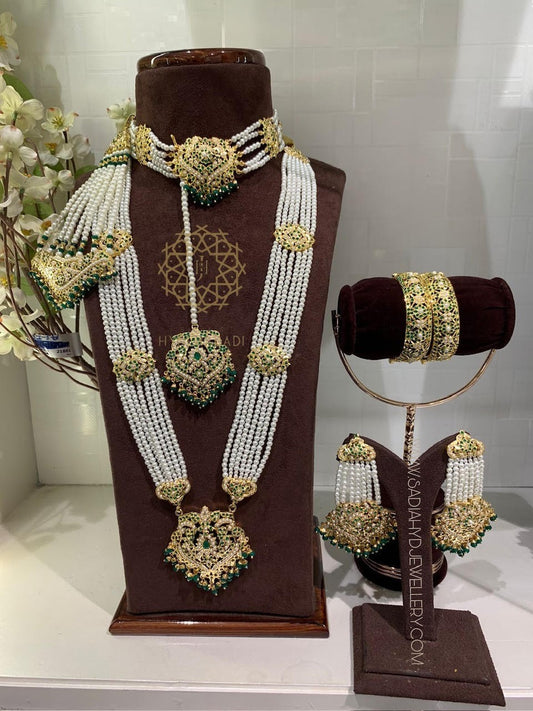 Faima Green Bridal Set