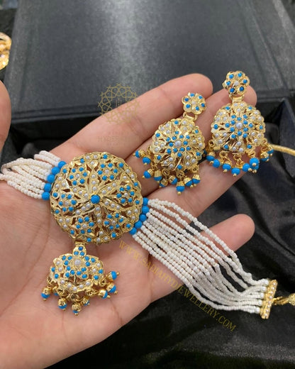 Fazalka Firozi Guluband Set
