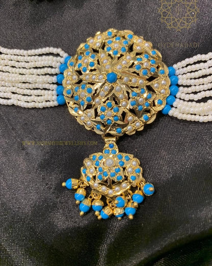 Fazalka Firozi Guluband Set