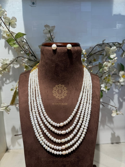 Khushi Real Pearl 5 Layer String