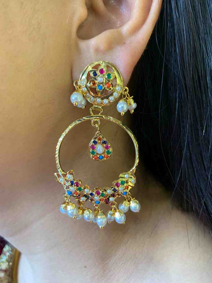 Mahnoor Multicolored Chandbali
