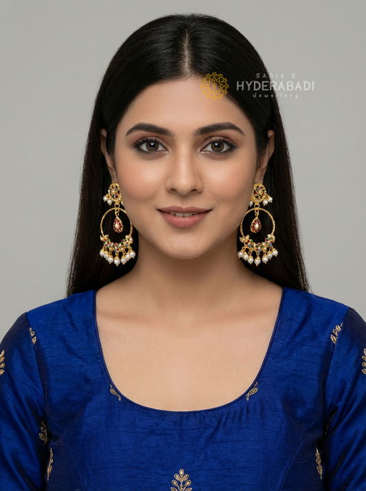 Mahnoor Multicolored Chandbali
