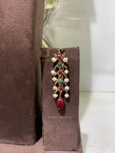 Meehal Real Emerald Real Ruby Real Pearl 3 Layer Set