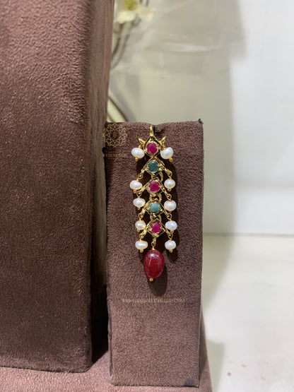 Meehal Real Emerald Real Ruby Real Pearl 3 Layer Set