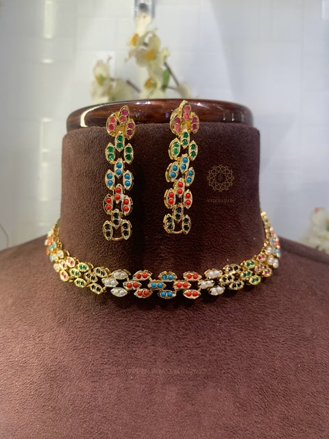 Mehar Multi Colour Delicate Choker