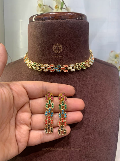 Mehar Multi Colour Delicate Choker