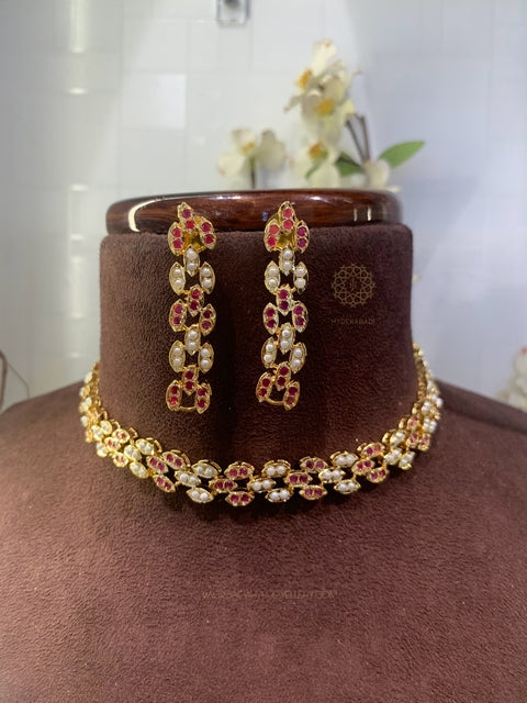 Mehar Red Delicate Choker