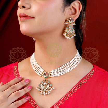 Nafia Multicolored Necklace Set