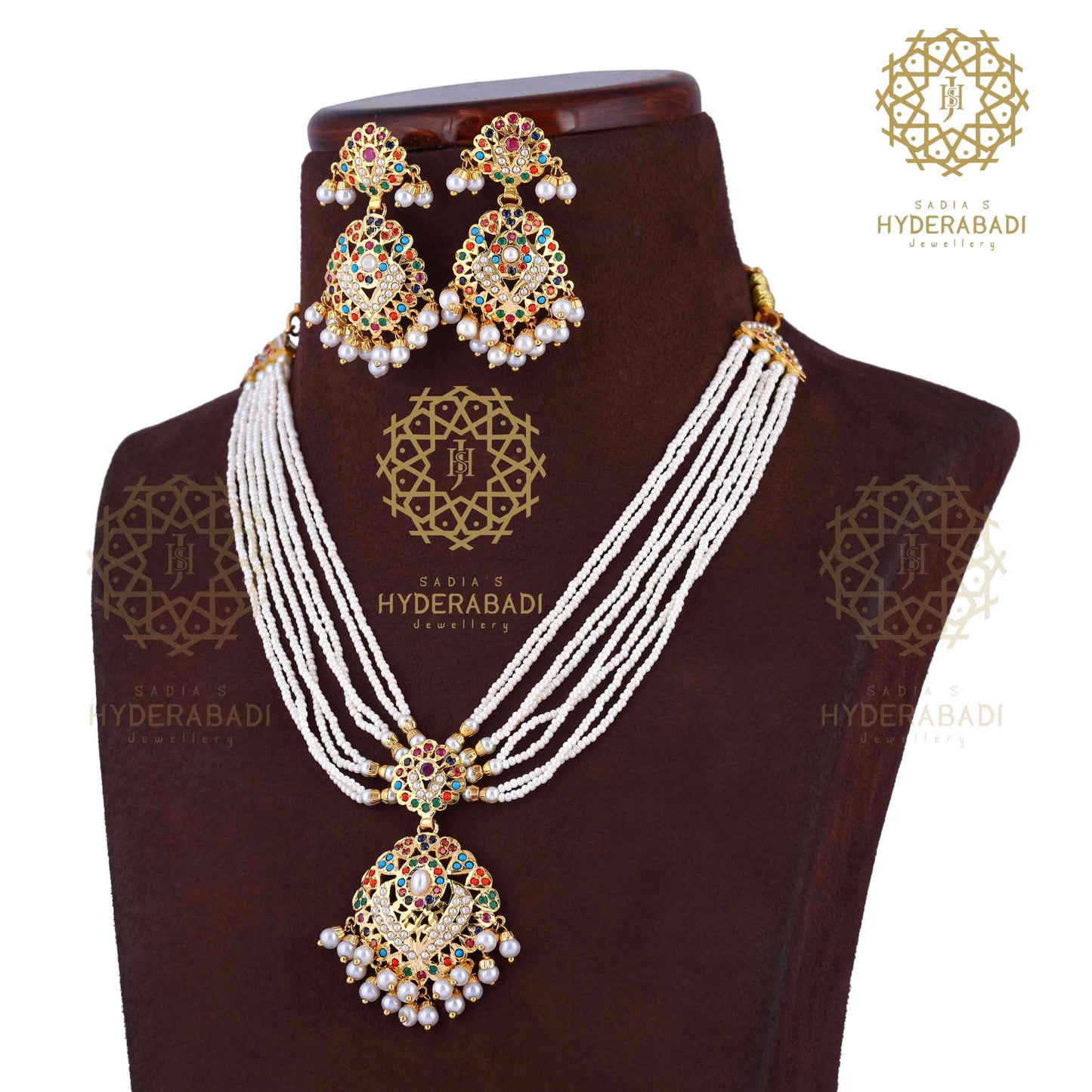 Nafia Multicolored Necklace Set